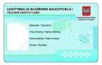 e-legitymacja służbowa nauczyciela - blankiet PCV
