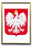 Godło państwowe - arkusz stylizowany - oprawa drewniana