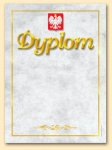 Dyplom z godłem stylizowanym nr 1