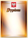 Dyplom z godłem stylizowanym nr 2