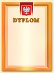 Dyplom z godłem stylizowanym nr 3