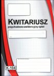 K-104 Kwitariusz przychodowo-ewidencyjny opłat