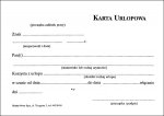 Karta urlopowa
