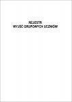 Rejestr wyjść grupowych uczniów