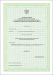 Zaświadczenie o ukończeniu szkolenia do prowadzenia zajęć edukacyjnych w zakresie udzielania pierwsz