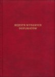 Rejestr wydanych duplikatów