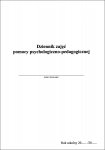 Dziennik zajęć pomocy psychologiczno-pedagogicznej