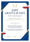 List gratulacyjny A4 - DP714