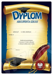 Dyplomy absolwenta szkoły - DP122T/DP122