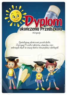 Dyplomy ukończenia przedszkola - DP43T/DP43