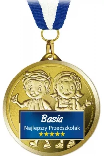 MED-208 - Medal - Najlepszy przedszkolak - z imieniem