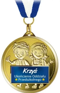 MED-212 - Medal - Ukończenie oddziału przedszkolnego - z imieniem
